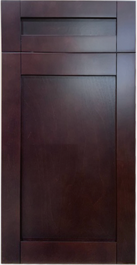 Frameless Espresso Shaker cabinet door