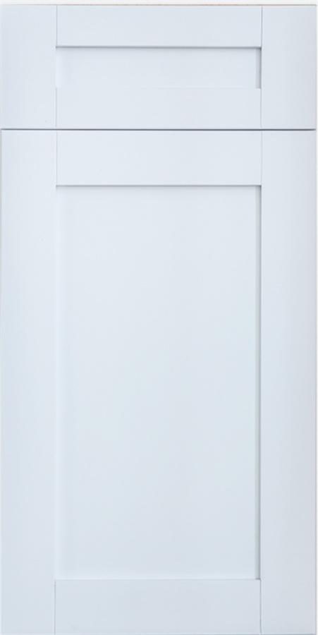 Frameless White Shaker cabinet door
