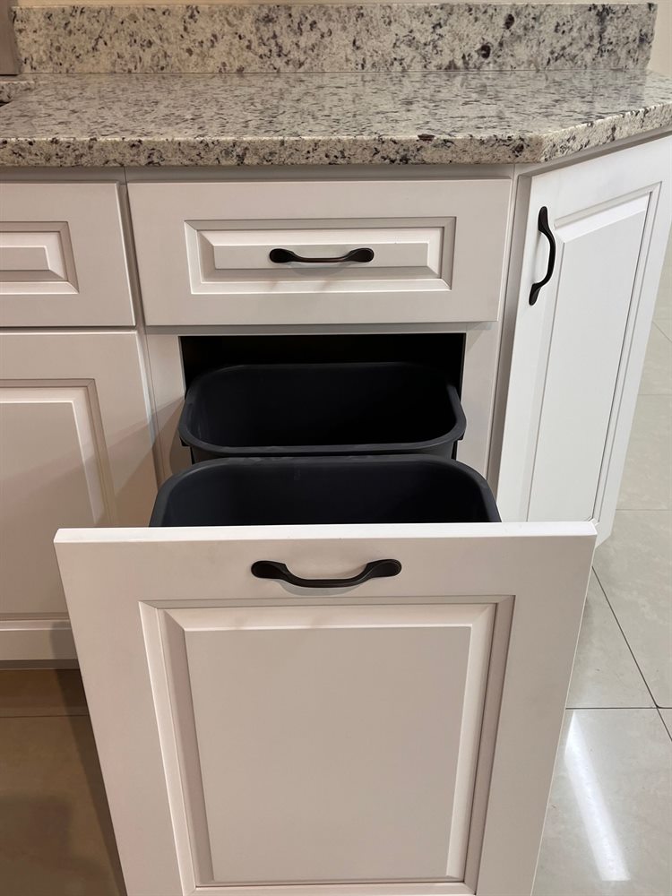 Trash pull-out cabinet accessory
